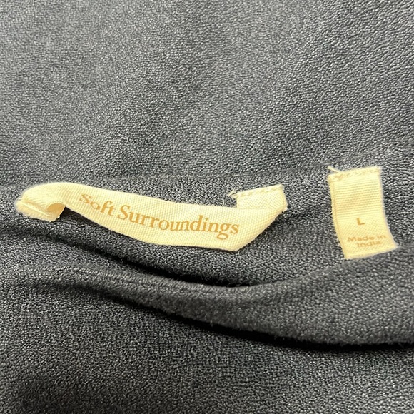 Soft Surrounding - V Cut Black Dress - Large - Picture 8 of 9